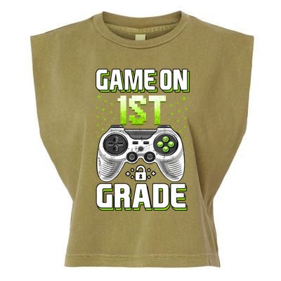 Game On 1St Grade Gift Funny Gamer Back To School Gift Garment-Dyed Women's Muscle Tee