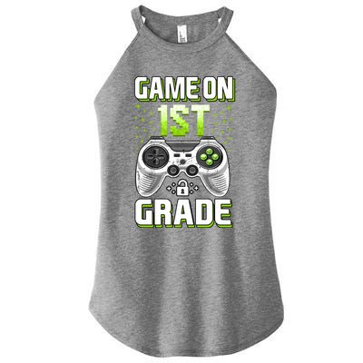 Game On 1St Grade Gift Funny Gamer Back To School Gift Women’s Perfect Tri Rocker Tank