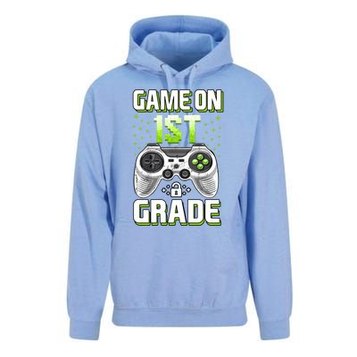 Game On 1St Grade Gift Funny Gamer Back To School Gift Unisex Surf Hoodie