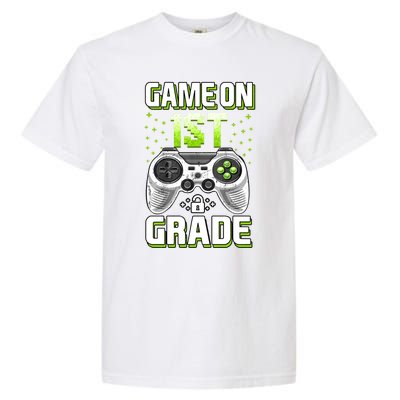 Game On 1St Grade Gift Funny Gamer Back To School Gift Garment-Dyed Heavyweight T-Shirt