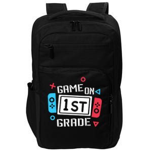 Game On 1St Grade Gift First Grade Back To School Gift Funny Gift Impact Tech Backpack