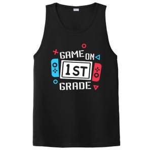 Game On 1St Grade Gift First Grade Back To School Gift Funny Gift PosiCharge Competitor Tank