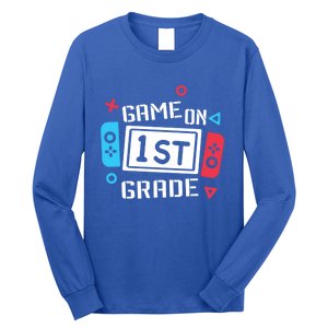 Game On 1St Grade Gift First Grade Back To School Gift Funny Gift Long Sleeve Shirt