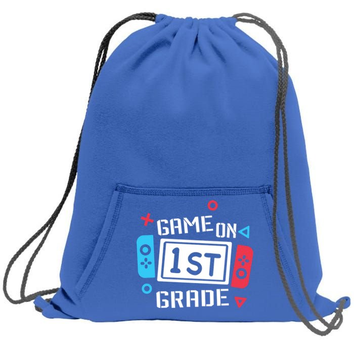 Game On 1St Grade Gift First Grade Back To School Gift Funny Gift Sweatshirt Cinch Pack Bag