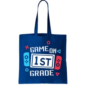 Game On 1St Grade Gift First Grade Back To School Gift Funny Gift Tote Bag