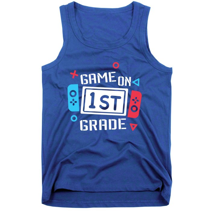 Game On 1St Grade Gift First Grade Back To School Gift Funny Gift Tank Top