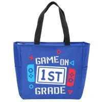 Game On 1St Grade Gift First Grade Back To School Gift Funny Gift Zip Tote Bag