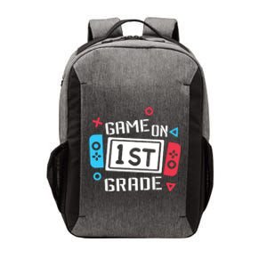 Game On 1St Grade Gift First Grade Back To School Gift Funny Gift Vector Backpack