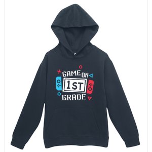 Game On 1St Grade Gift First Grade Back To School Gift Funny Gift Urban Pullover Hoodie