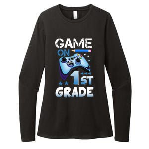 Game On 1St Grade First Day Gamer Back To School Funny Gift Womens CVC Long Sleeve Shirt