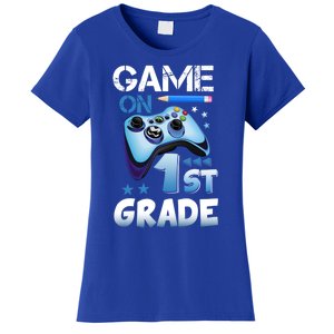 Game On 1St Grade First Day Gamer Back To School Funny Gift Women's T-Shirt