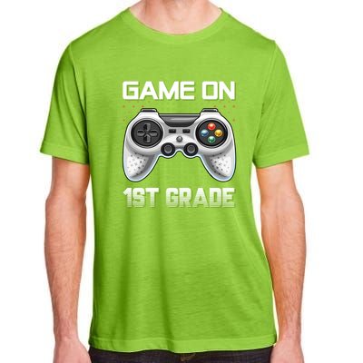 Game On 1St Grade Gamers Video Game Back To School Gift Adult ChromaSoft Performance T-Shirt