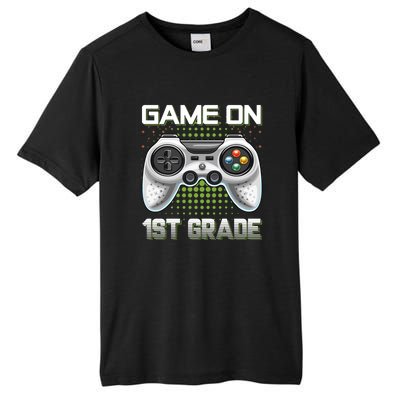 Game On 1St Grade Gamers Video Game Back To School Gift Tall Fusion ChromaSoft Performance T-Shirt