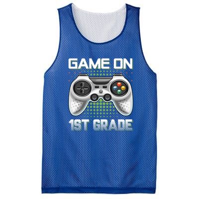 Game On 1St Grade Gamers Video Game Back To School Gift Mesh Reversible Basketball Jersey Tank