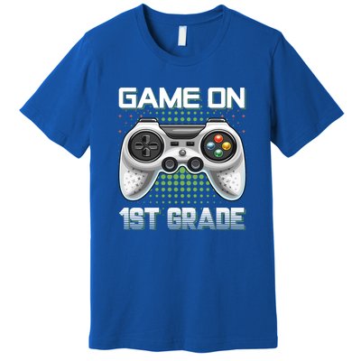 Game On 1St Grade Gamers Video Game Back To School Gift Premium T-Shirt