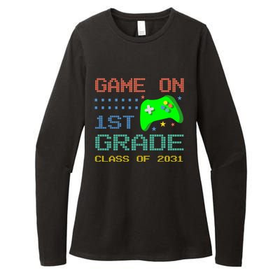 Game On 1St Grade Class Of 2031 Back To School Gifgift Womens CVC Long Sleeve Shirt