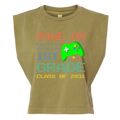 Game On 1St Grade Class Of 2031 Back To School Gifgift Garment-Dyed Women's Muscle Tee