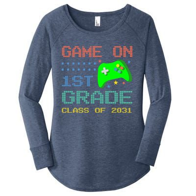 Game On 1St Grade Class Of 2031 Back To School Gifgift Women's Perfect Tri Tunic Long Sleeve Shirt