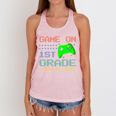 Game On 1St Grade Class Of 2031 Back To School Gifgift Women's Knotted Racerback Tank