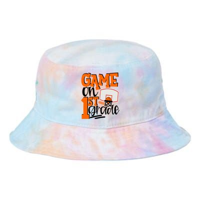 Game On 1St Grade Fun Basketball School Gift Tie Dye Newport Bucket Hat