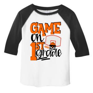 Game On 1St Grade Fun Basketball School Gift Toddler Fine Jersey T-Shirt