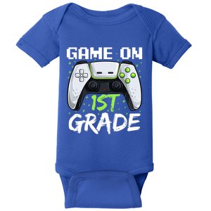 Game On 1St Grade Great Gift Funny Back To School Gamer Gift Baby Bodysuit