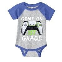 Game On 1St Grade Great Gift Funny Back To School Gamer Gift Infant Baby Jersey Bodysuit