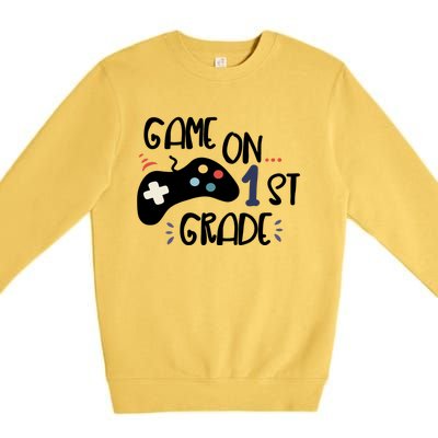 Game On 1St Grade (Remote Control) Gift Premium Crewneck Sweatshirt