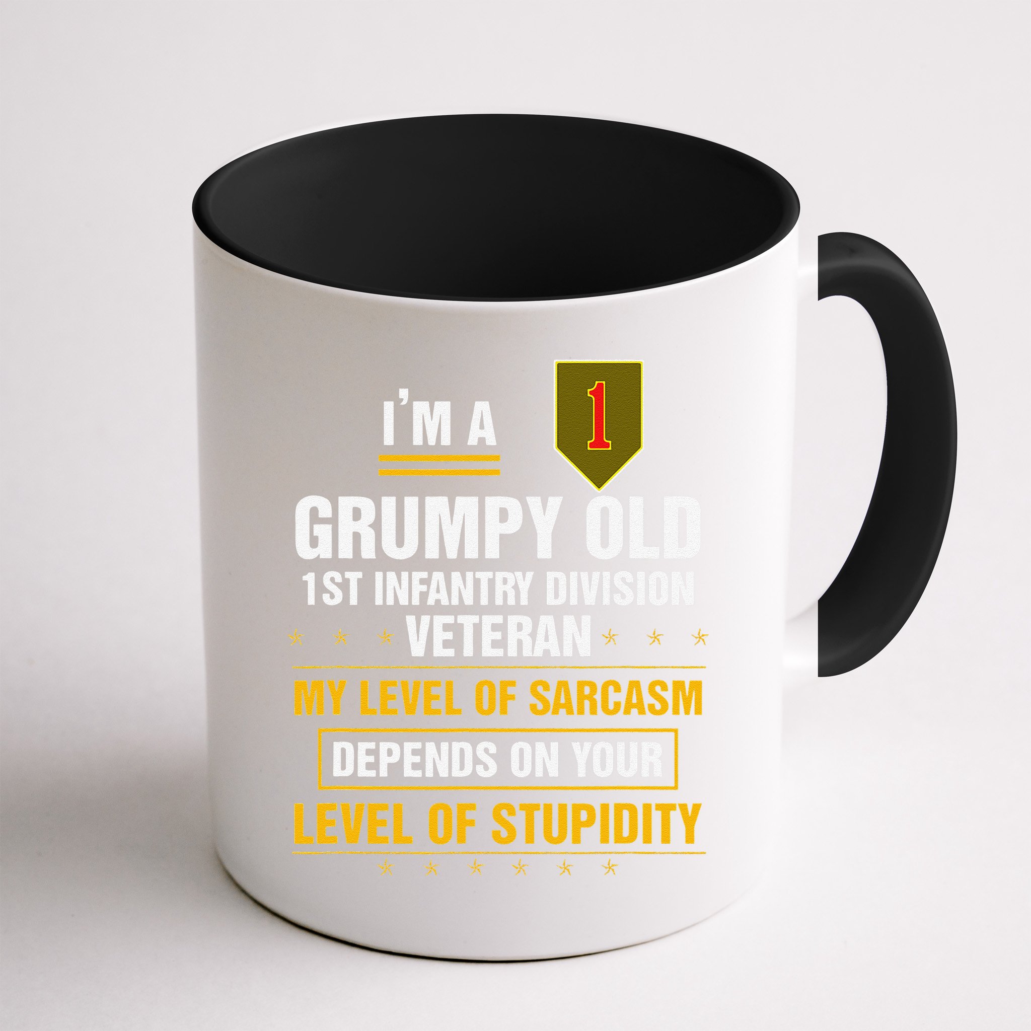 Grumpy Old 1st Infantry Division Veteran Father Day Mug