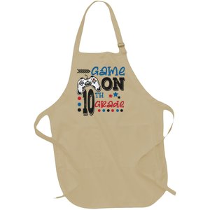 Game On 10Th Grade First Day Of School Back To School Gift Full-Length Apron With Pockets