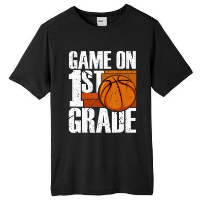 Game On 1st Grade Basketball Back To School First Grade Team Tall Fusion ChromaSoft Performance T-Shirt