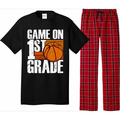 Game On 1st Grade Basketball Back To School First Grade Team Pajama Set