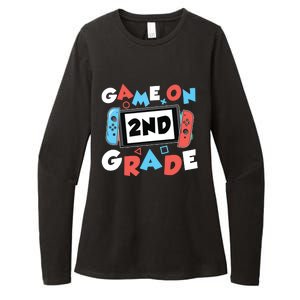 Game On 2nd Grade Second First Day School Gaming Gamer Womens CVC Long Sleeve Shirt