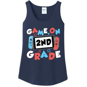 Game On 2nd Grade Second First Day School Gaming Gamer Ladies Essential Tank