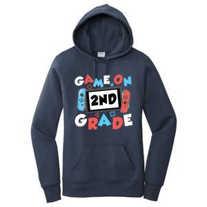 Game On 2nd Grade Second First Day School Gaming Gamer Women's Pullover Hoodie