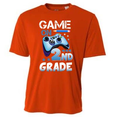 Game On 2Nd Grade First Day Gamer Back To School Funny Gift Cooling Performance Crew T-Shirt