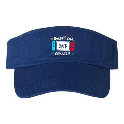 Game On 2Nd Grade Second Back To School First Day Of Gift Valucap Bio-Washed Visor