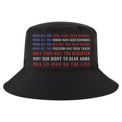 Gun Owner 2a Second Amendment Freedom Flag Quote Cool Comfort Performance Bucket Hat