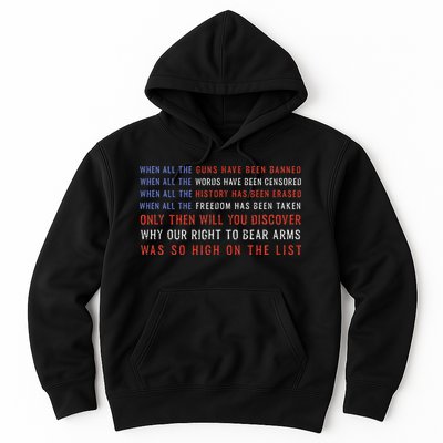 Gun Owner 2a Second Amendment Freedom Flag Quote Hoodie