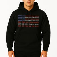Gun Owner 2a Second Amendment Freedom Flag Quote Hoodie