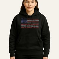 Gun Owner 2a Second Amendment Freedom Flag Quote Hoodie