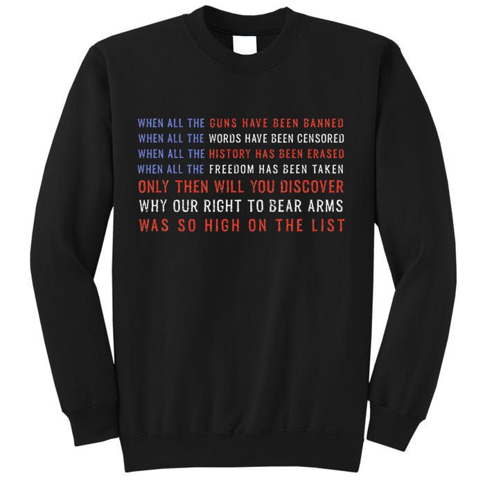 Gun Owner 2a Second Amendment Freedom Flag Quote Sweatshirt