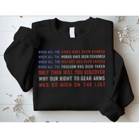 Gun Owner 2a Second Amendment Freedom Flag Quote Sweatshirt