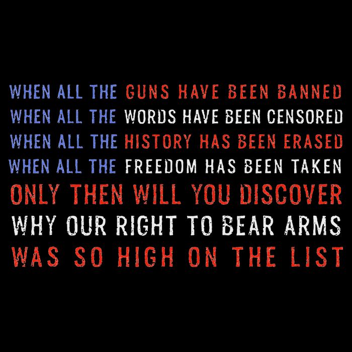Gun Owner 2a Second Amendment Freedom Flag Quote Sweatshirt