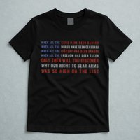 Gun Owner 2a Second Amendment Freedom Flag Quote T-Shirt