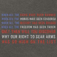 Gun Owner 2a Second Amendment Freedom Flag Quote Cotton Canvas Backpack