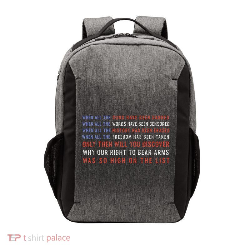 Gun Owner 2a Second Amendment Freedom Flag Quote Vector Backpack