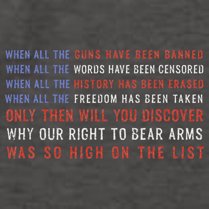 Gun Owner 2a Second Amendment Freedom Flag Quote Vector Backpack