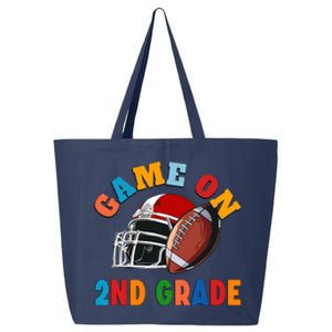 Game on 2nd Grade Football Back to School For Football Lover 25L Jumbo Tote