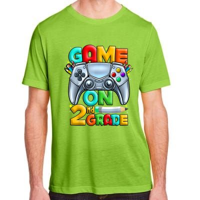 Game On 2nd Grade Back To School 2nd Grade Level Unlocked Adult ChromaSoft Performance T-Shirt